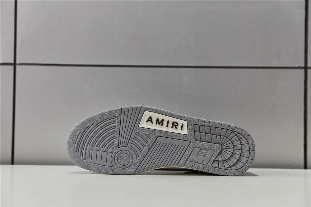 Pk God Amiri Men''s Skel LOW Sneakers GREY retail materials ready to ship